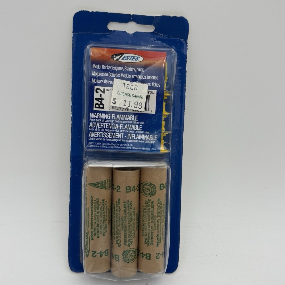 Estes B4-2 Model Rocket Engines Starters Plugs NOS Factory Sealed 3‎ Pack
